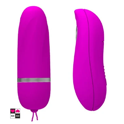 Ovetto vibrante in silicone fucsia con telecomando