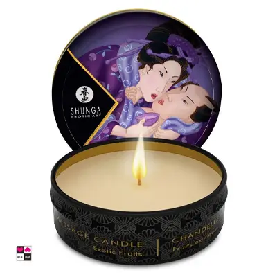Candela da massaggio Shunga che diventa olio caldo