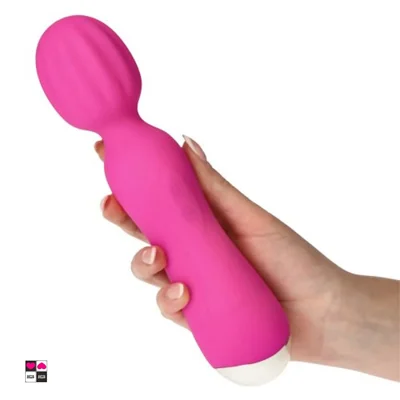 Wand vibrante con impugnatura lunga e pulsanti grandi